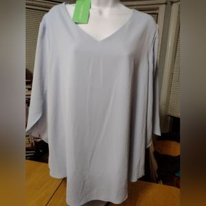 Taohuadao XL Feminine Baby Blue Top